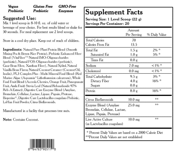 Live Plant Protein Powder - Vanilla