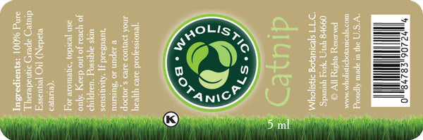 Catnip Essential Oil Label