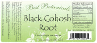 Black Cohosh Root Extract Label