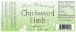Chickweed Herb Extract Label