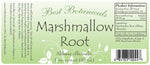 Marshmallow Root Extract Label