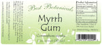 Myrrh Gum Extract Label