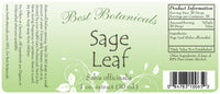 Sage Leaf Extract Label