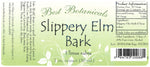 Slippery Elm Bark Extract Label