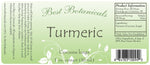 Turmeric Extract Label