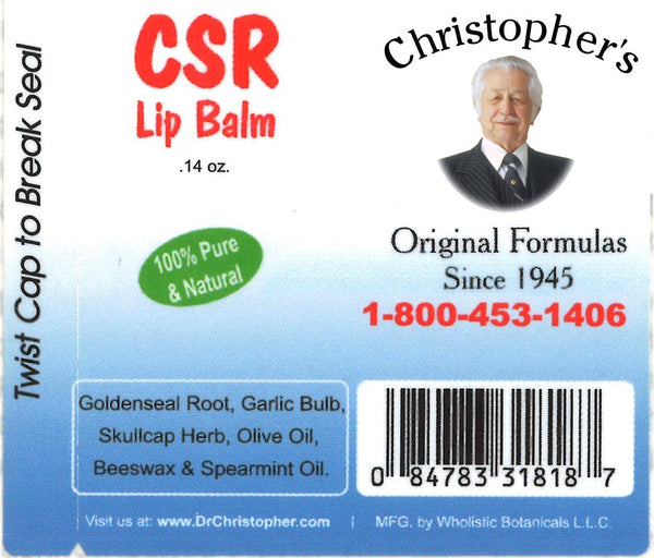 CSR Lip Balm Label