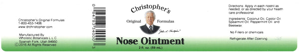 Nose Ointment Label