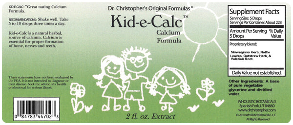 Kid-e-Calc Extract Label
