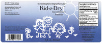 Kid-e-Dry Extract Label