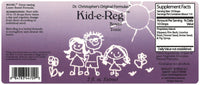 Kid-e-Reg Extract Label