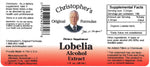 Lobelia Herb Alcohol Extract Label