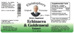 Echinacea & Goldenseal Extract Label