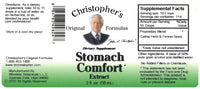 Stomach Comfort Formula Extract Label