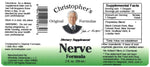 Nerve Formula Extract Label