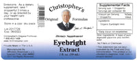 Eyebright Extract Label