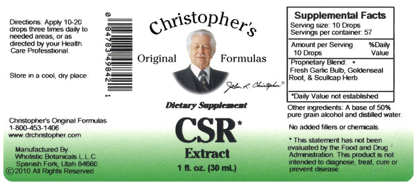 CSR Extract Label