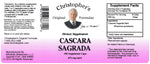 Cascara Sagrada Bark Capsule Label