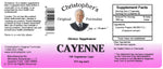 Cayenne Pepper Capsule Label