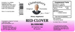 Red Clover Blossom Capsule Label