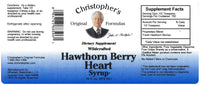 Hawthorn Berry Heart Syrup 16 oz. Label