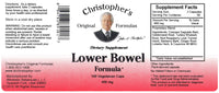 Lower Bowel Capsule Label