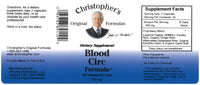 Blood Circ Capsule Label