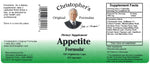 Appetite Formula Capsule Label
