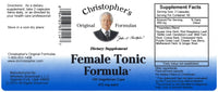 Female Tonic Formula Capsule Label