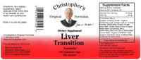 Liver Transition Formula Capsule Label