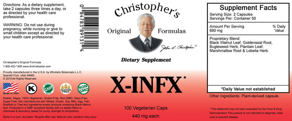 X-INFX Capsule Label