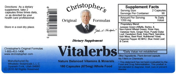 Vitalerbs Capsule Label