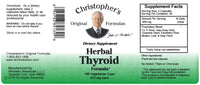 Herbal Thyroid Capsule Label