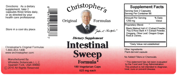 Intestinal Sweep Capsule Label