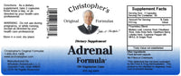 Adrenal Formula Capsule Label