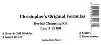 Herbal Cleansing Capsule Kit Label