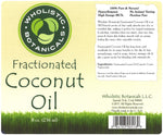 Fractionated Coconut Oil Label