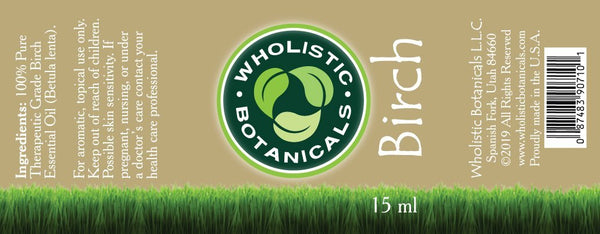 Birch Essential Oil Label