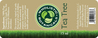 Tea Tree Essential Oil Label