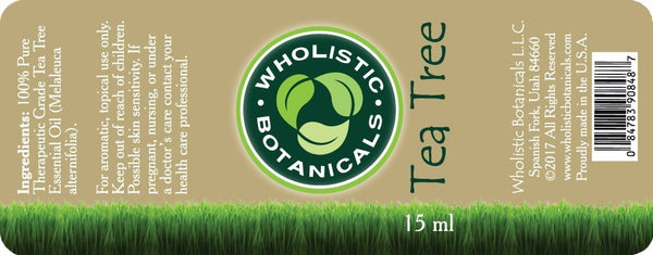 Tea Tree Essential Oil Label
